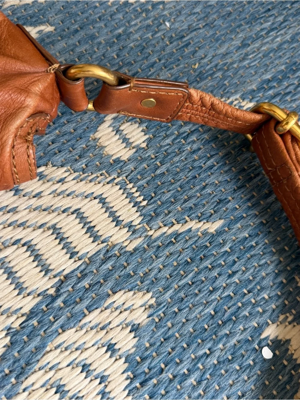 Marc by Marc Jacobs Cognac Brown Leather Crossbody Shoulder Bag